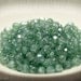 Sea green Glass Bead 6mm (35) Czech Fire Polished Luster LAST