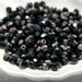 Antiqued Black Small Czech Fire Polished Beads 4mm (50) Fire Polish Faceted Round Opaque Antiqued