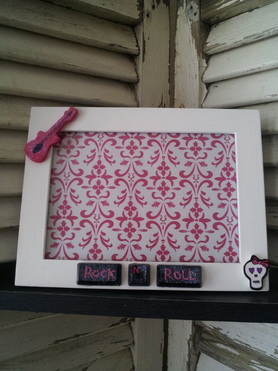 Items similar to custom rock and roll picture frame on Etsy