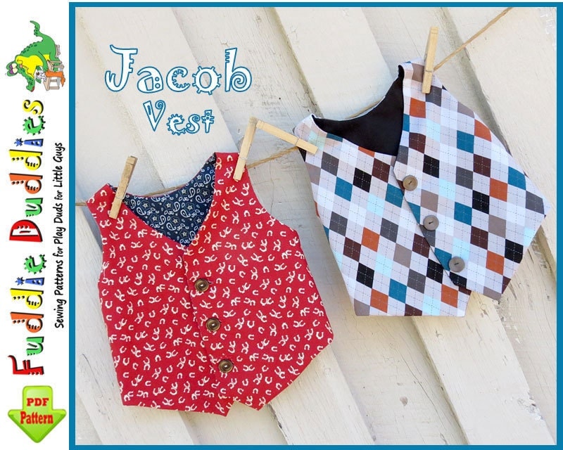 Boy's Vest Pattern Toddler Pattern Infant Pattern