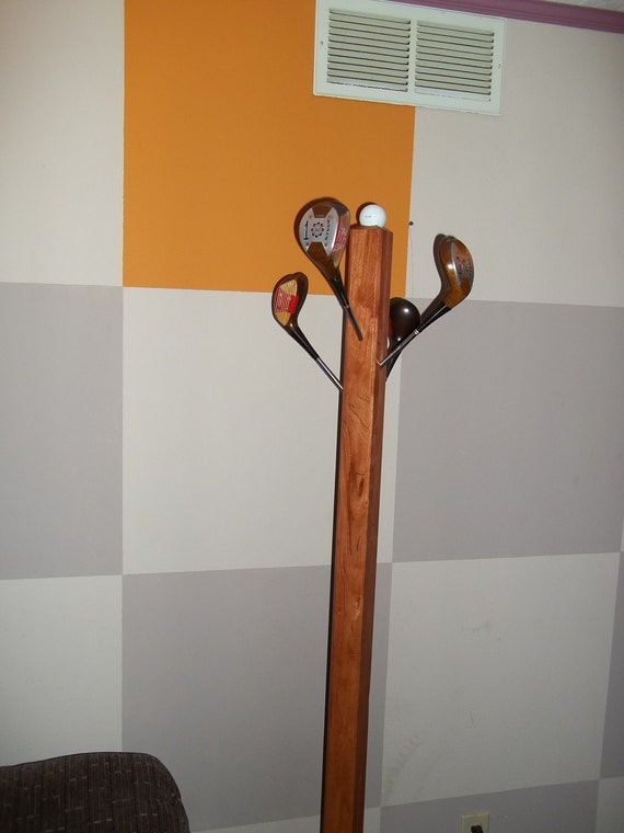 Items similar to Golf Club Coat Rack on Etsy