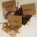LAST SET - 3 Handmade Mini Envelopes with "MERCI" cards