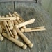 Vintage Lot os 16 Wooden Clothes Pins