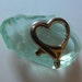 2 Large Heart lobster clasps
