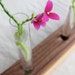 Wood Bud Vase - Three mini bud vase holder in salvaged reclaimed walnut and maple 152V