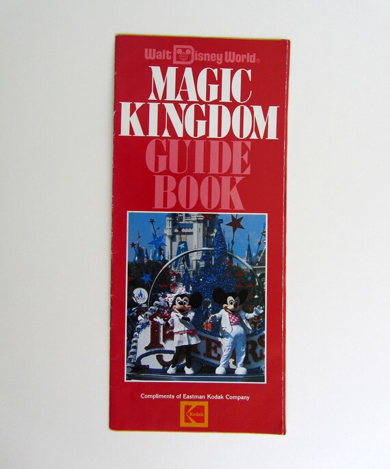 1986 Walt Disney World Magic Kingdom Guide Book Brochure