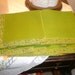 Lot 12 Vintage Apple Green Linen & Lace Table Napkins Dining Kitchen Fabric