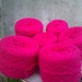 Bright Fuschia Reclaimed Wool Blend Laceweight Yarn - 611 yards