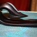 Mahogany Wood Incense Holder with DRAGON Ornament