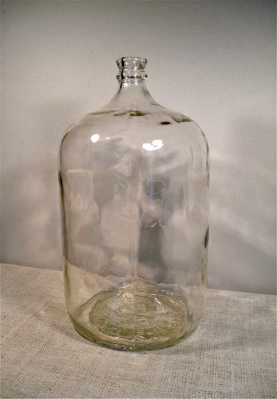 Vintage Carboy Glass Bottle / XL Terrarium by perfectpatina