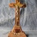 Vintage French Art Deco Copper Crucifix