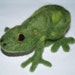Hand Felted Little Green Frog