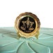Miniature Libra plate star sign horoscope brass vintage figurine small collectible