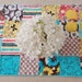 Table Runner Shabby Chic Cottage Squares Quilted