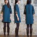 ON SALE Trapeze dress green