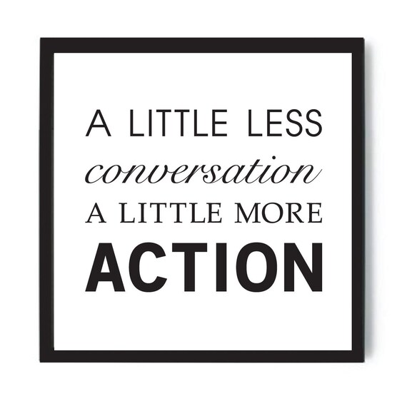 Items similar to Elvis A Little Less Conversation on Etsy