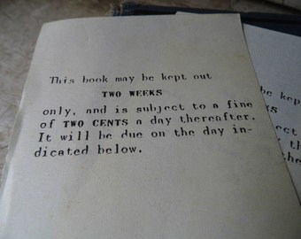 Vintage Library Paper, Ephemera from All Vintage Man - Collage, Mixed Media