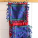 Hanging organizer - storage pockets, ethnic style, red, green and blue