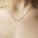 Hammered Gold Filled Infinity Necklace - Gold Necklace - Everyday Necklace - Bridesmaid Necklace