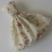 Handmade shabby chic cream dress for Barbie