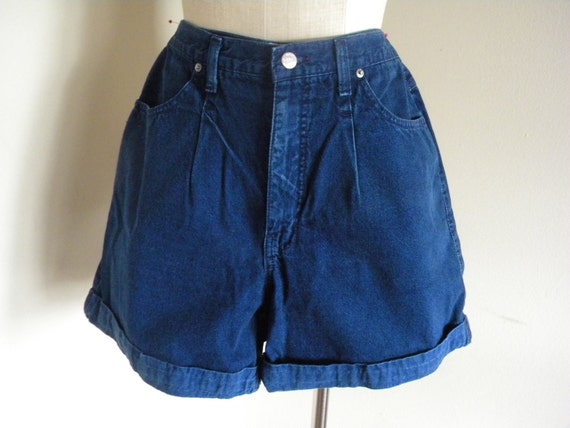 Items similar to 1980s Trendy Hipster Pleated & Cuffed High Waisted ...