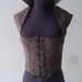 Brown Suede Renaissance Gothic Bodice 39in bust and 34in waist