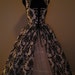 Black and White Fantasy Renaissance Over Gown Dress 36in bust 32in waist READY to SHIP