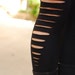Black Cut Out Long Leggings
