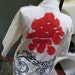50% Discount Asian Jacket White with Red Symbols