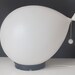 Balloon lamp designed by Yves Christin for Bilumen table or wall/ceiling light, Italy 1975 diffuser of blown plastic and black ABS base
