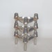 candle holders designed by Ceasar Stoffi and Fritz Nagel and manufactured by BMF (Bayerische Metallwaren Fabrik) Set of Three & stackable