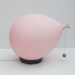 Balloon lamp designed by Yves Christin for Bilumen table or wall/ceiling light, Italy 1970s diffuser of blown plastic and black ABS base