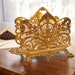 Bradley & Hubbard Letter Rack, Victorian Gilt Cast Iron Holder with Foliate Scrolls, Nos. 3559 / 7039