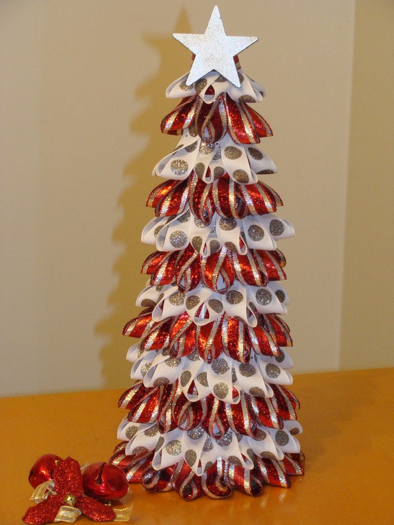 Items similar to Ribbon Christmas Tree on Etsy