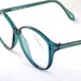 Big Round Eyeglasses Designer 80s Vintage / Womens Martin Copeland Green Eyewear