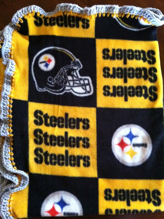 Pittsburgh Steelers Football Fleece Sports Baby Blanket