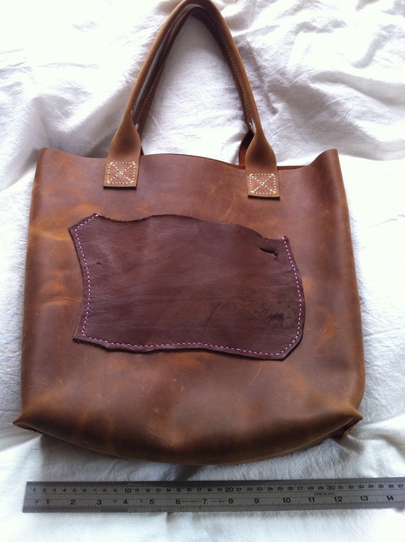 Items similar to Leather Tote Bag on Etsy