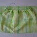 Drawstring Wet Bag, Large Size 18" X 24", Lime Plaid Watercolor Print