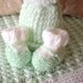 knit baby blanket, hat & booties