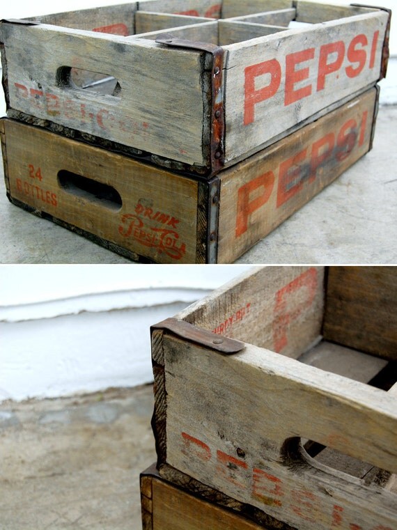 vintage wooden crate vintage pepsi crate
