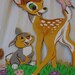 Vintage Disney Bambi Characters Wall Hangings