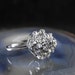 RESERVED Until AUG. 17: Vintage Cocktail Ring Heavy Gold Electroplate White Simulated Diamonds 30.00 obo