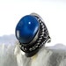 Vintage Ring Chrysacolla Tumbled Stone Adjustable Band 1970s 20.00 obo.