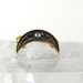 Vintage Gold Lapel Pin Crescent Moon Pearl Inlay 9kt Sweet Petite 35.00 obo