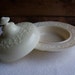 RESERVED for DAWN - Federal French Ivory Custard Glass Covered Butter Dish Depression Vintage 1930s