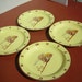 4 Monterrey Western Ware Dinner Plates Chuckwagon Cowboy Scene and Cattle Brands 10 1/4"