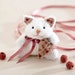 Little cat, Miniature cat handmade with a heart in a gift box, Cute cat, White cat, Heart