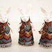 Set of 3. Rabbits handmade. Home Decor. Art. Decorative Toys For Room