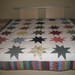 Uneven Stars Multi-Color Queen Quilt