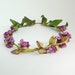 Rosine - Woodland Flower Crown - Rose Pink Purple - Bride - Flower girl - Weddings